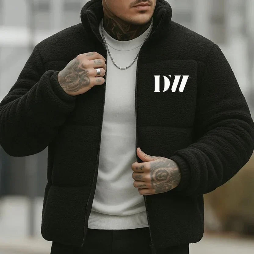 DREAMWEAR Black Sherpa Jacket – Warm Fleece Winter Jacket