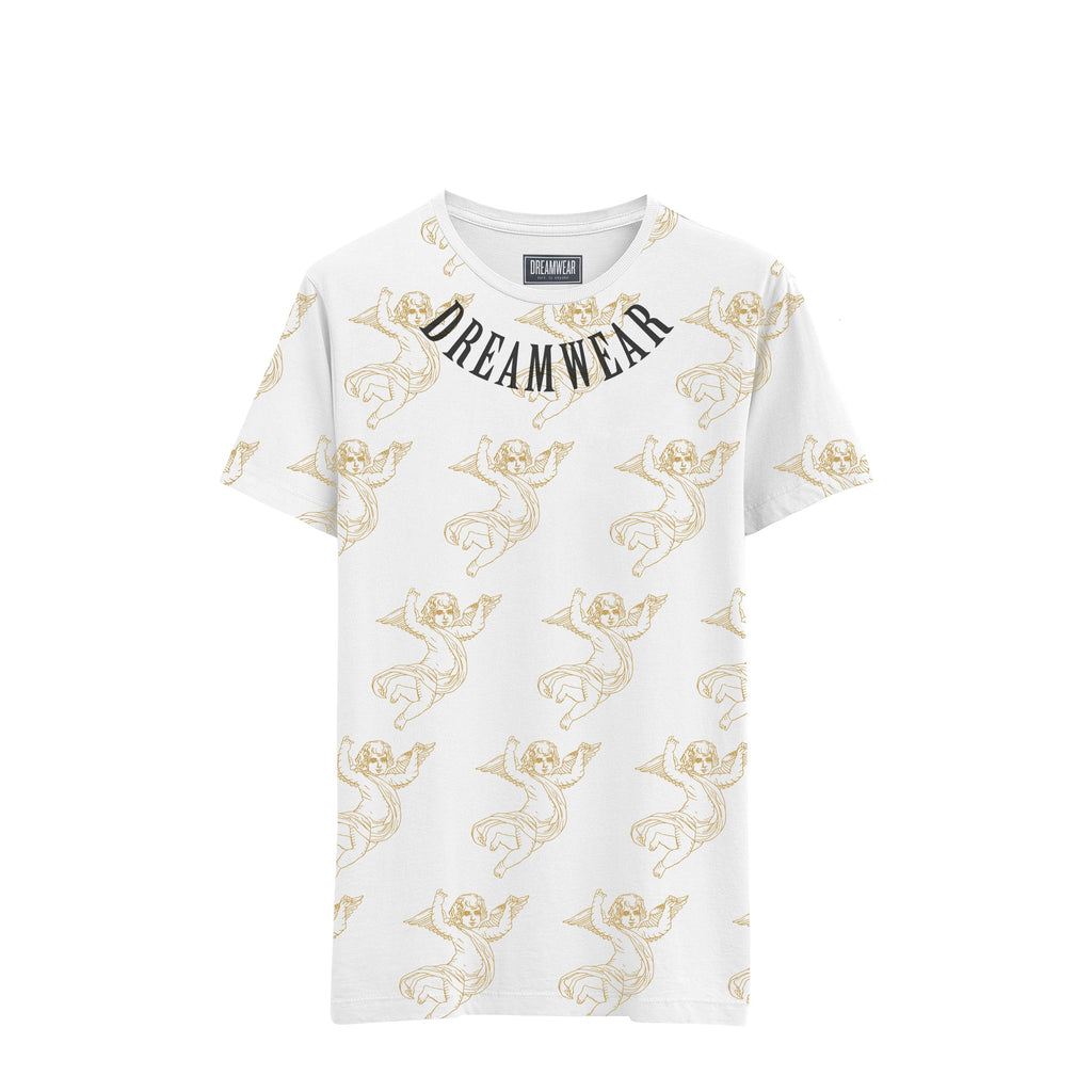 DREAMWEAR CHERUB ALL OVER 'WHITE' - DREAMWEAR