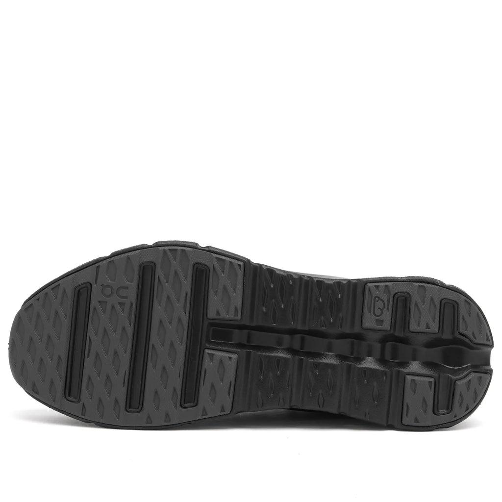 Black shoe sole on a white background