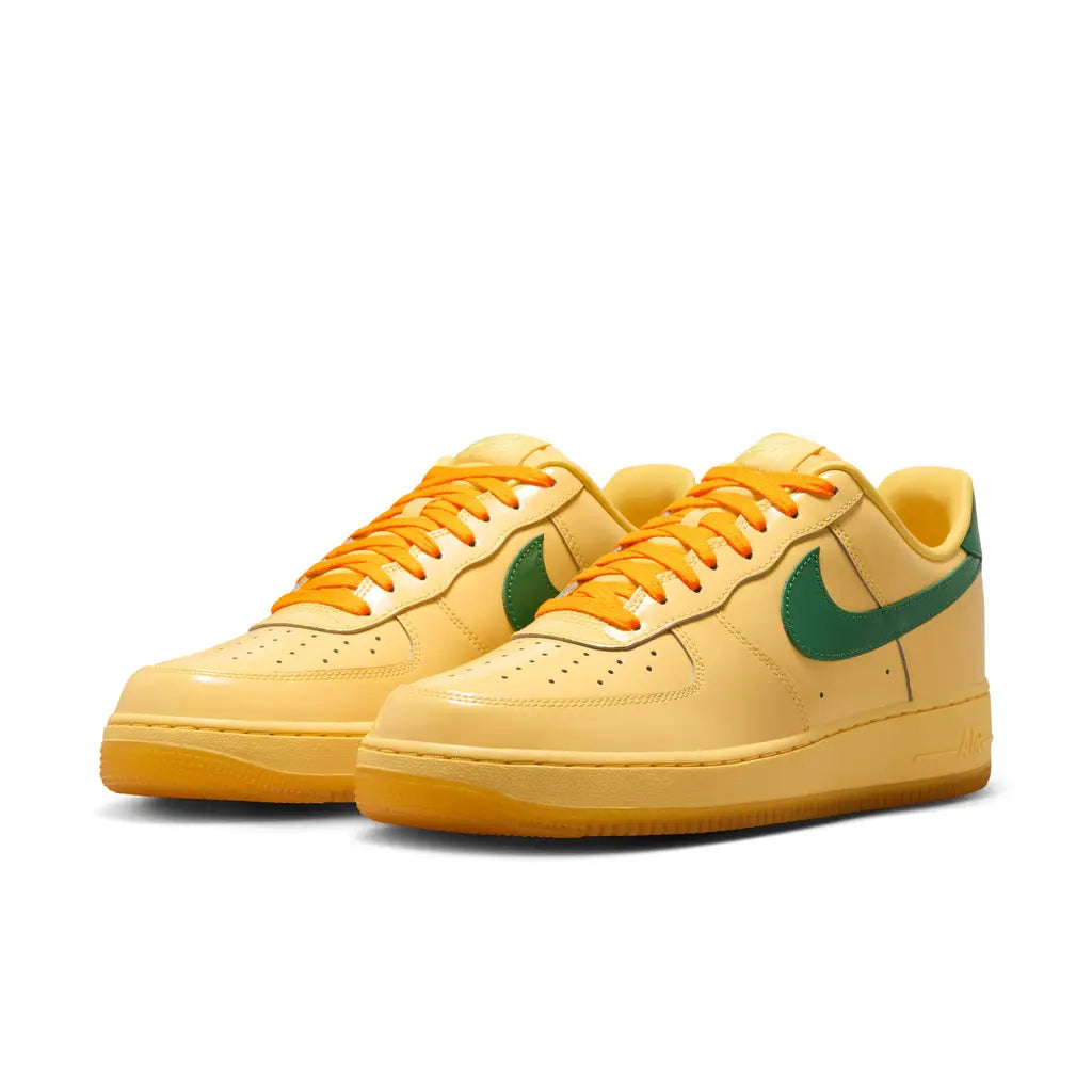 Nike Air Force 1 Low Patent Leather Topaz - Gold Pine Green