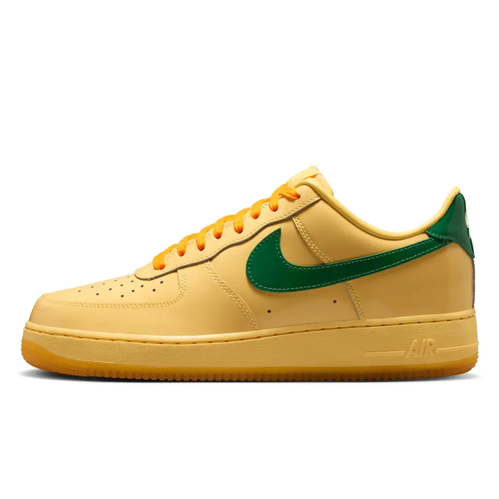Nike Air Force 1 Low Patent Leather Topaz - Gold Pine Green