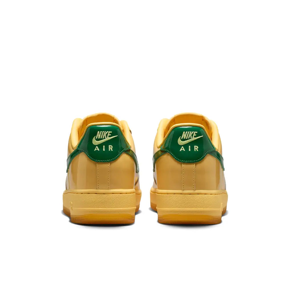 Nike Air Force 1 Low Patent Leather Topaz - Gold Pine Green