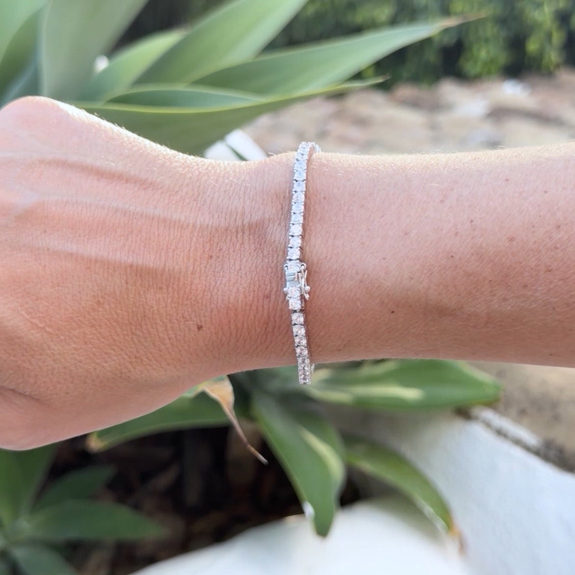 3mm 925 Sterling Silver Tennis Bracelet