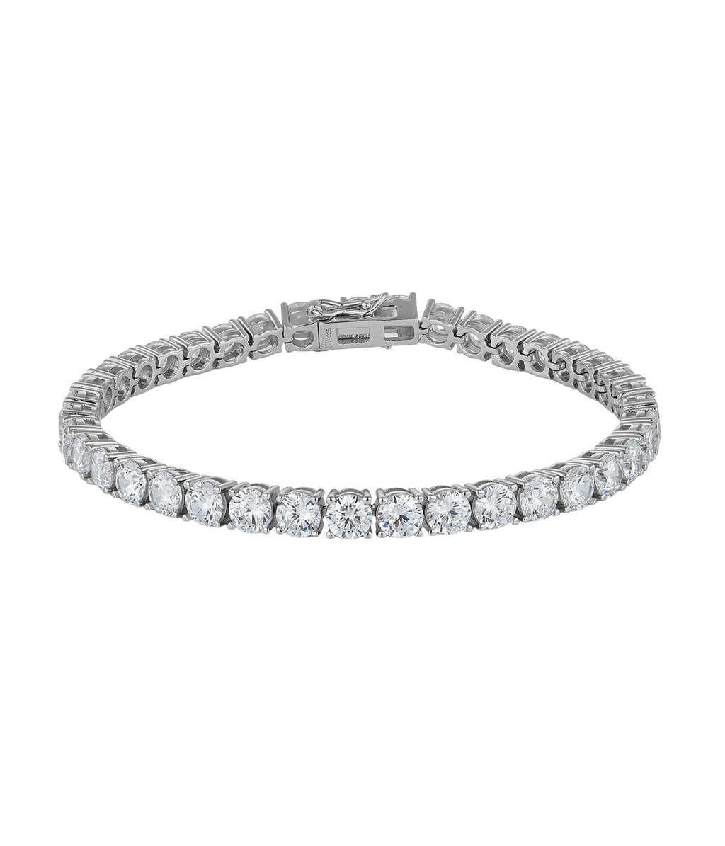 5mm tennis bracelet silver