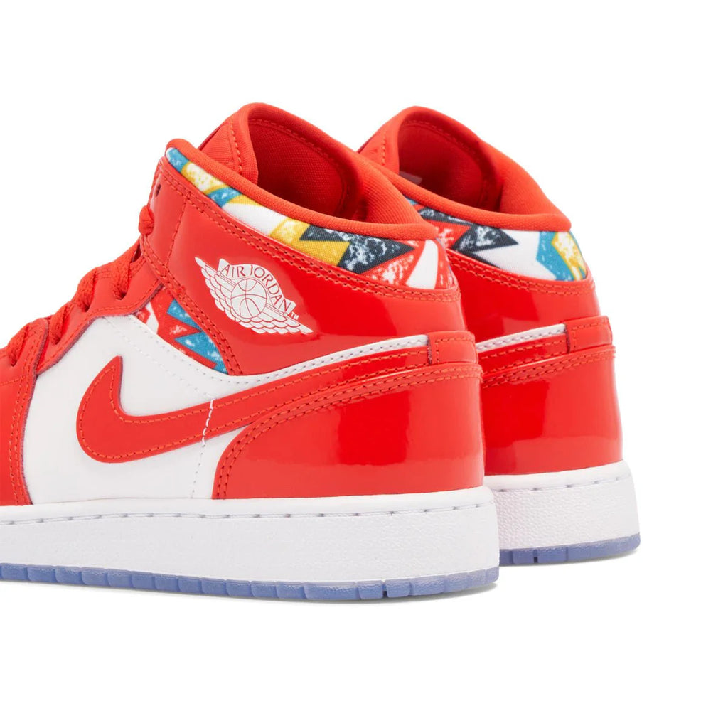 AIR JORDAN 1 MID SE GS 'BARCELONA SWEATER' - DREAMWEAR