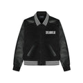Black Leather Bomber Jacket – Classic Zip - Up Outerwear - DREAMWEAR