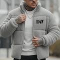 DREAMWEAR Grey Sherpa Jacket – Warm Fleece Winter Jacket - DREAMWEAR