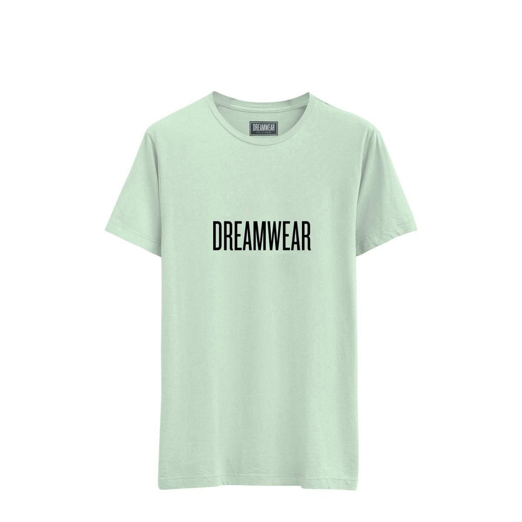 Dreamwear Heavyweight T-Shirt in green mint with 3D logo, designed for all seasons and body types