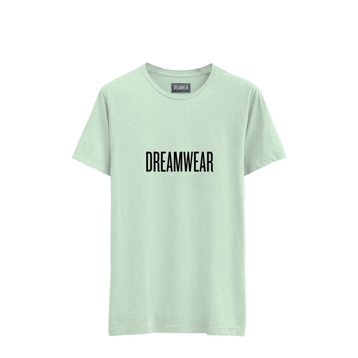 Dreamwear Heavyweight T-Shirt in green mint with 3D logo, designed for all seasons and body types