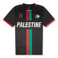 FC Palestina Palestine Red Green Stripe English Black Football T Shirt - DREAMWEAR