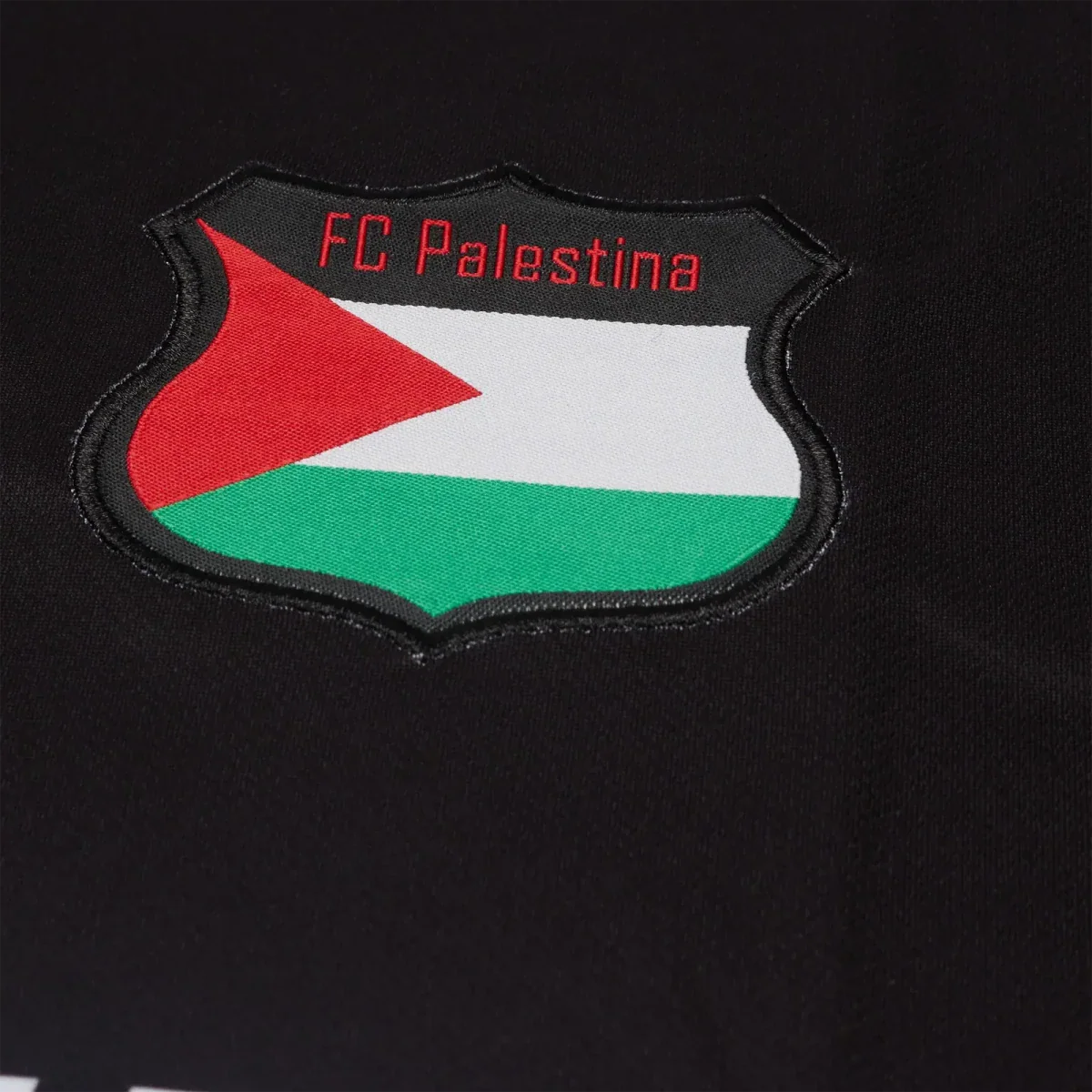 FC Palestina Palestine Red Green Stripe English Black Football T Shirt - DREAMWEAR