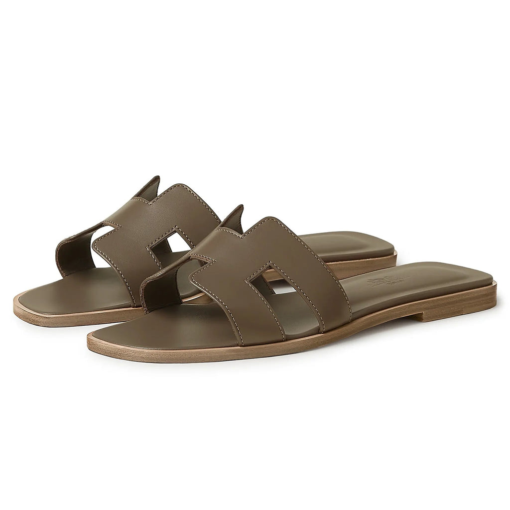 Hermès Paris Oran Sandal Étoupe