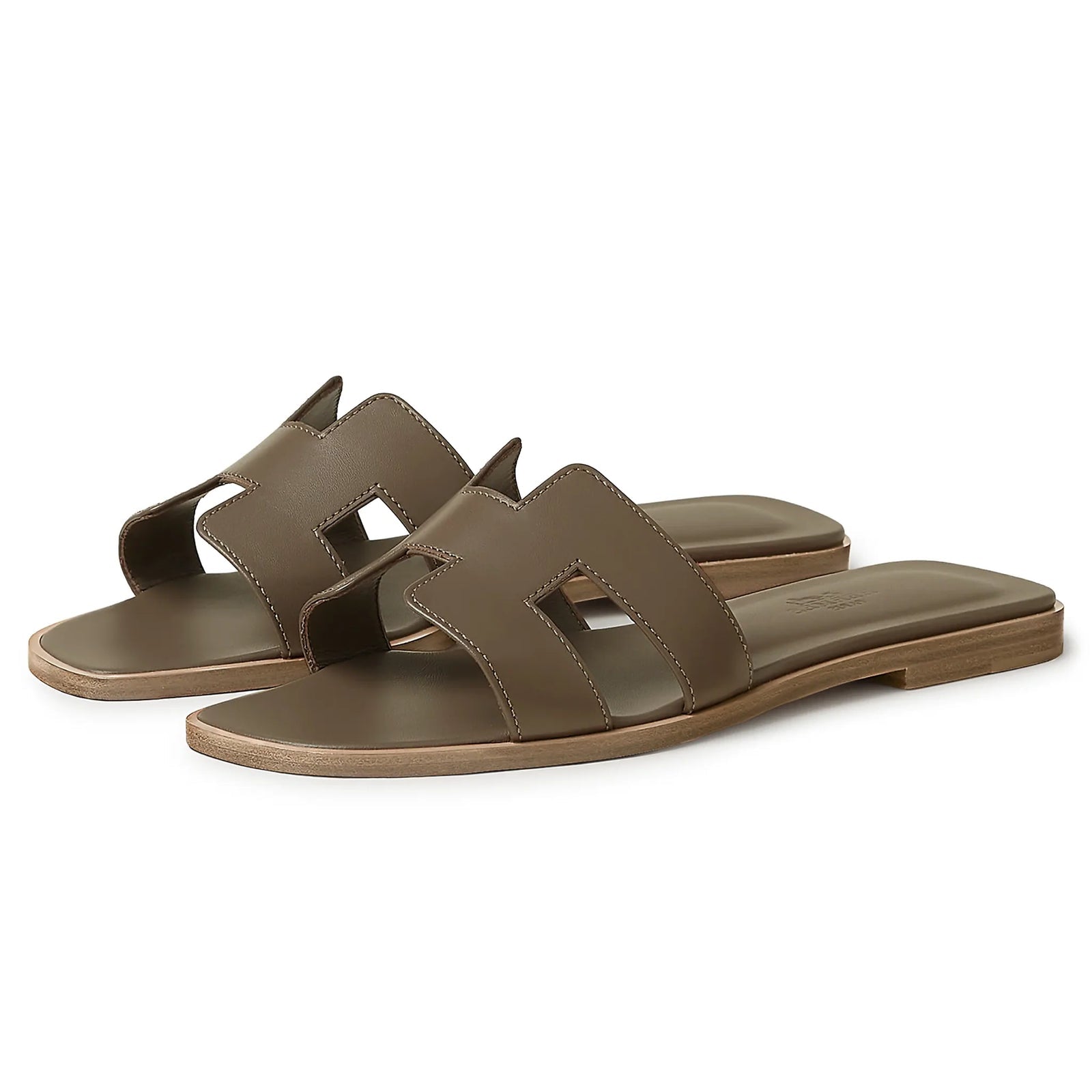 Hermès Paris Oran Sandal Étoupe