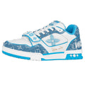 Louis Vuitton LV Straps Sneakers Low – White/Blue Monogram - DREAMWEAR