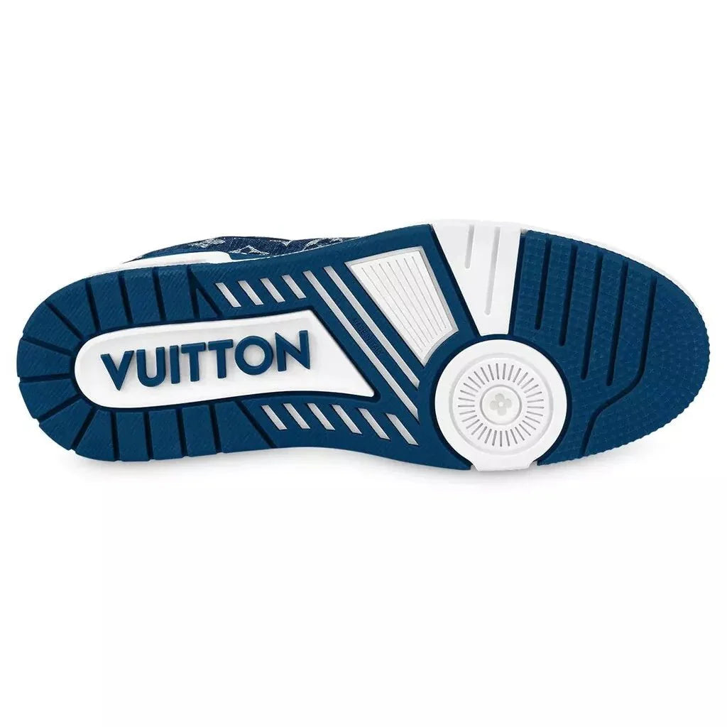 Louis Vuitton Trainer Low Monogram Denim – Blue - DREAMWEAR