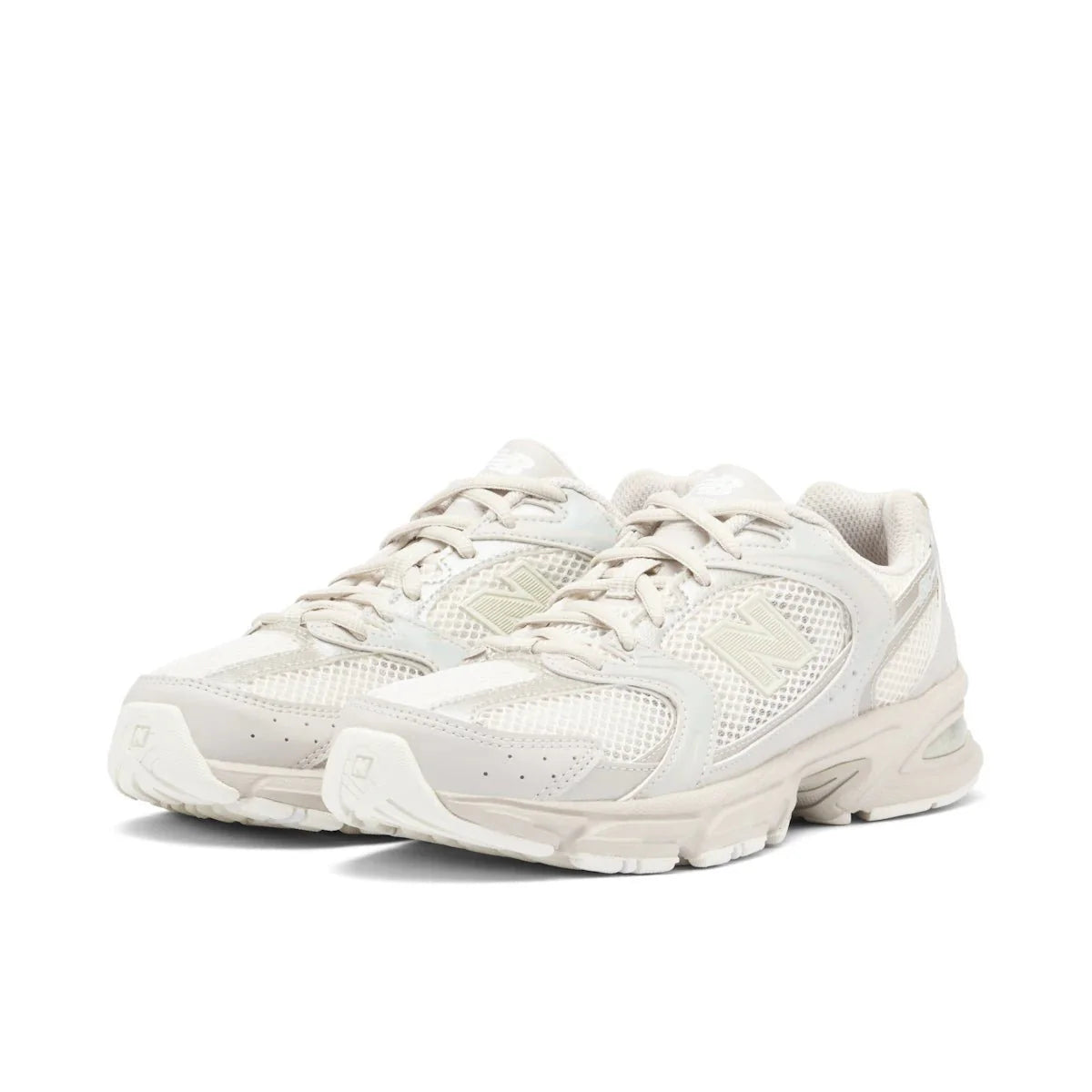 New Balance 530 Trainers – Moonbeam / Sea Salt Light Grey / White - DREAMWEAR