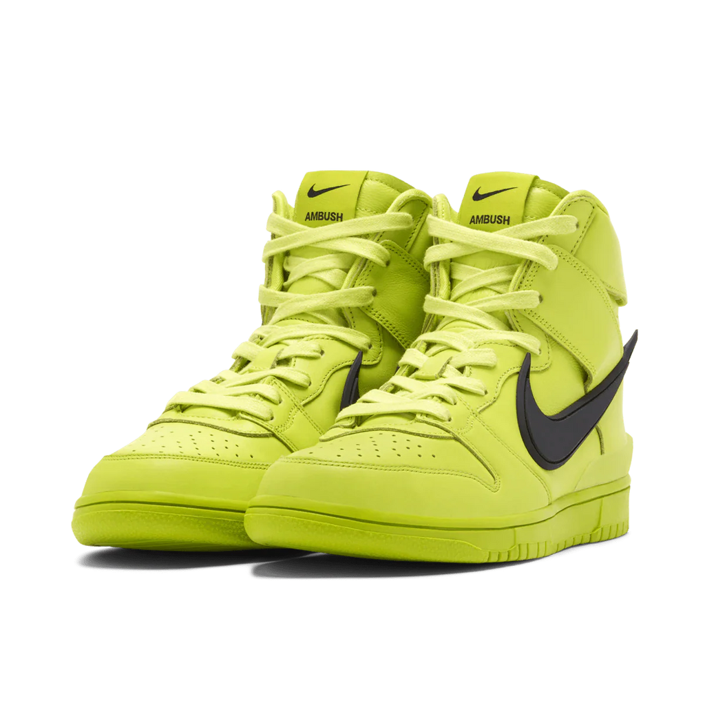 Nike Dunk High x AMBUSH 'Flash Lime' - DREAMWEAR