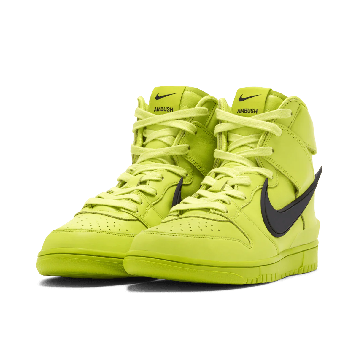 Nike Dunk High x AMBUSH 'Flash Lime' - DREAMWEAR
