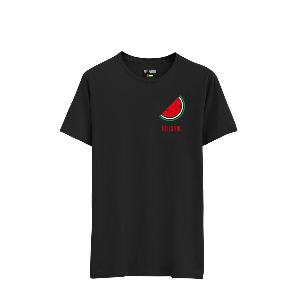 PALESTINE T - SHIRT WATERMELON 'BLACK' - DREAMWEAR