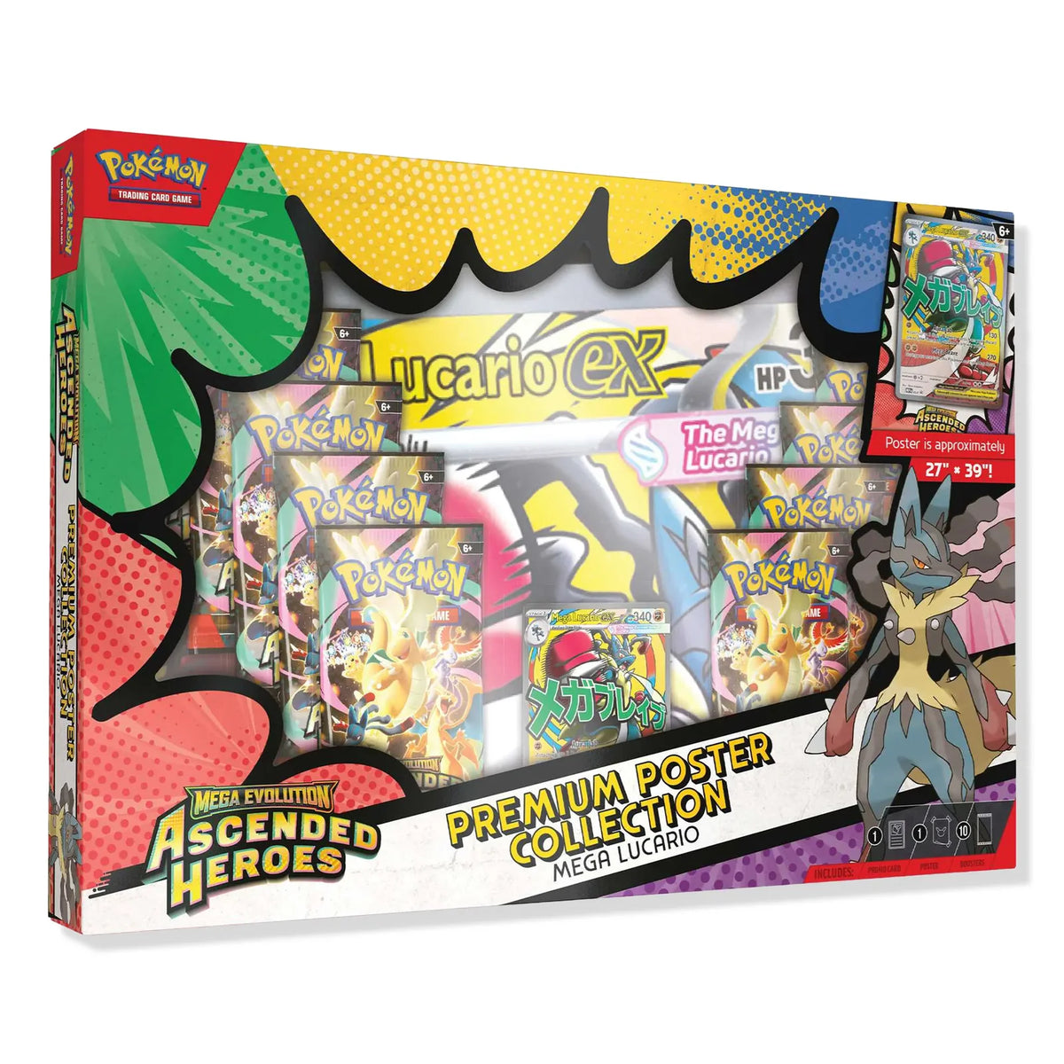 Pokémon TCG Mega Evolution Ascended Heroes – Mega Lucario Premium Poster Collection Box (2026)