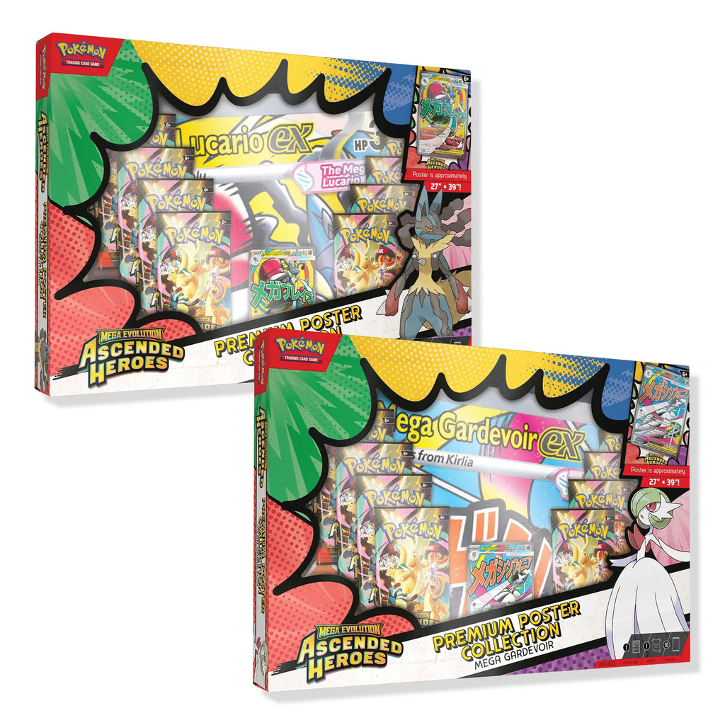 Pokémon TCG Mega Evolution Ascended Heroes – Mega Lucario Premium Poster Collection Box (2026)