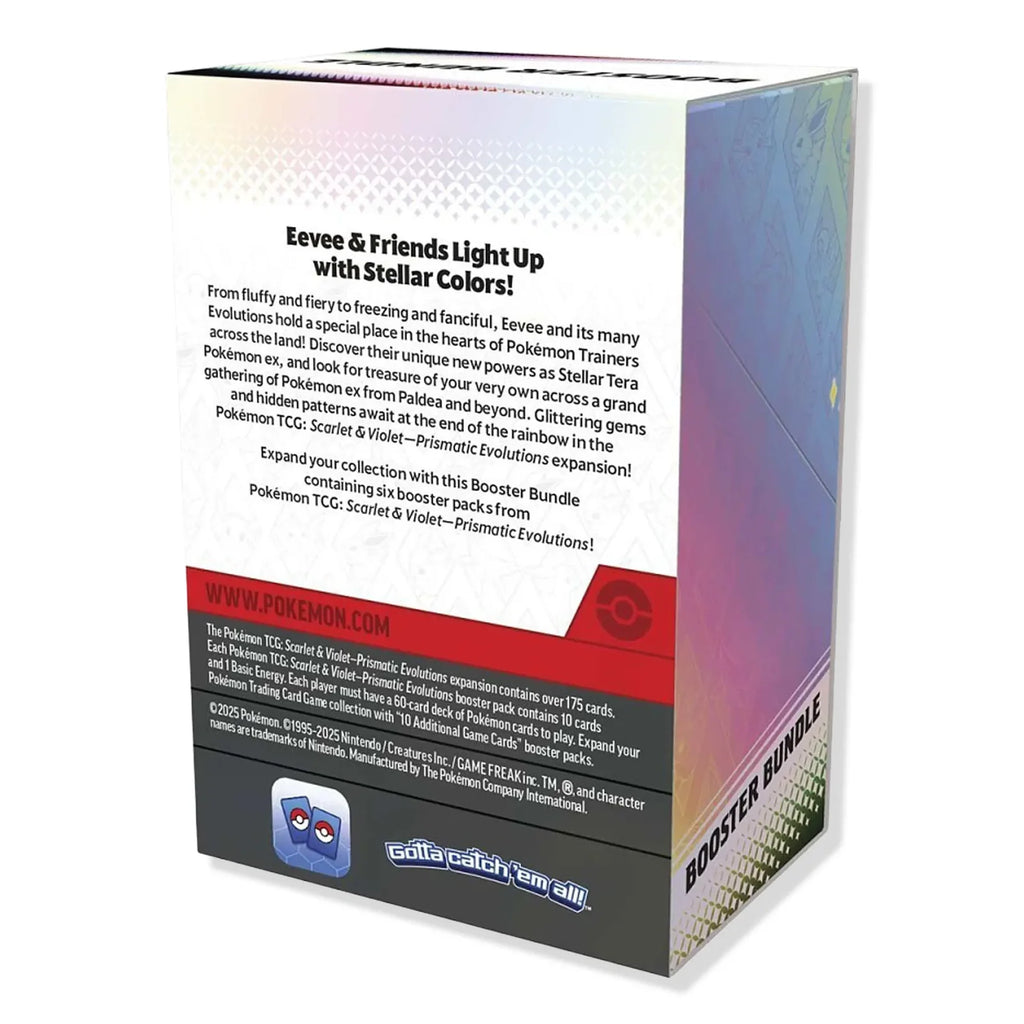 Pokémon Scarlet & Violet Prismatic Evolutions Booster Bundle (6 Packs)