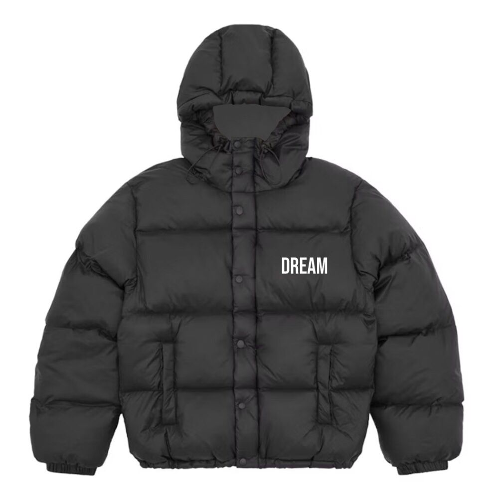 Unisex Black Puffer Jacket – Winter Coat - DREAMWEAR