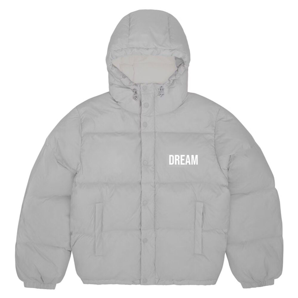 Unisex Grey Puffer Jacket – Winter Coat - DREAMWEAR